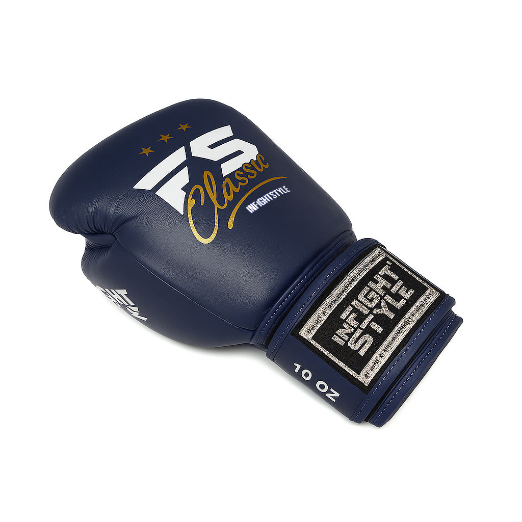 FS Classic Muay Thai Boxing Gloves - Navy Blue