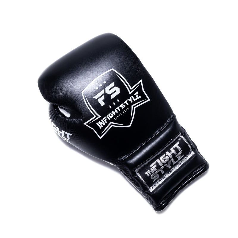 FS Mexithai Lace Up Boxing Gloves - Black