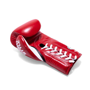FS Mexithai Lace Up Boxing Gloves - Red