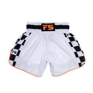 Finish Line - White/Neon Orange