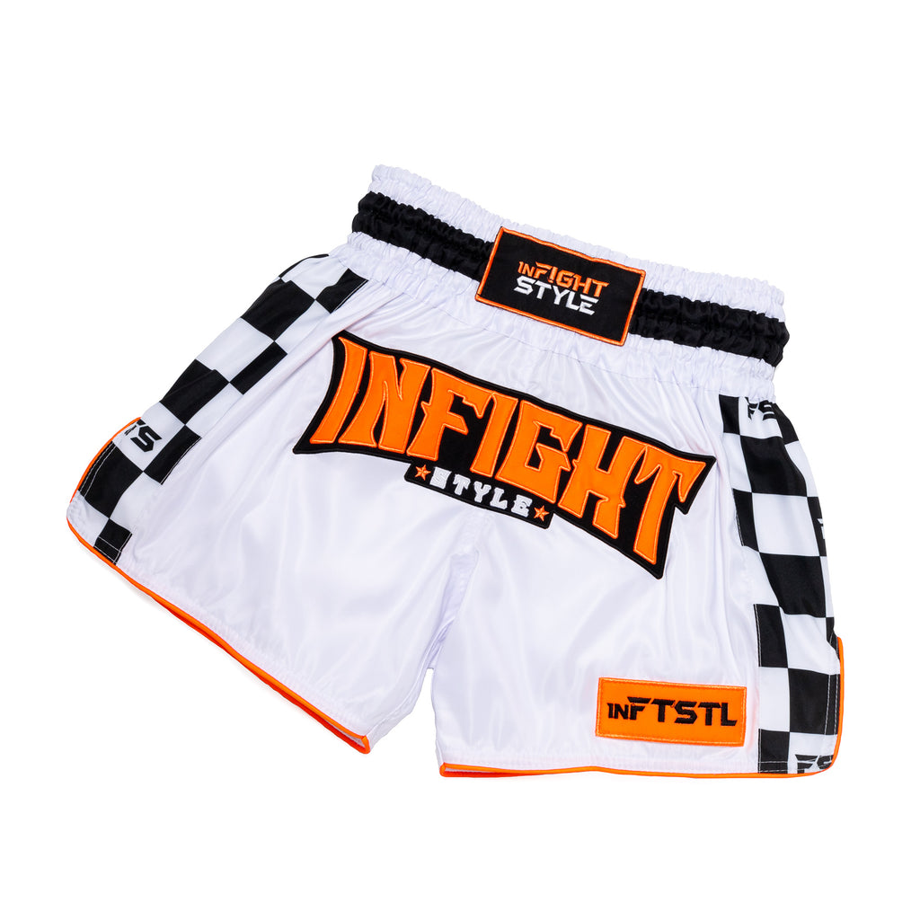 Finish Line - White/Neo Orange