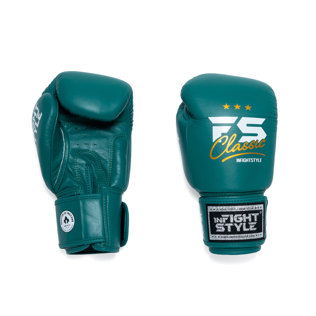 FS Classic Muay Thai Boxing Gloves - Antique Green