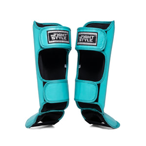 FS Pro Shinguards Leather - Teal