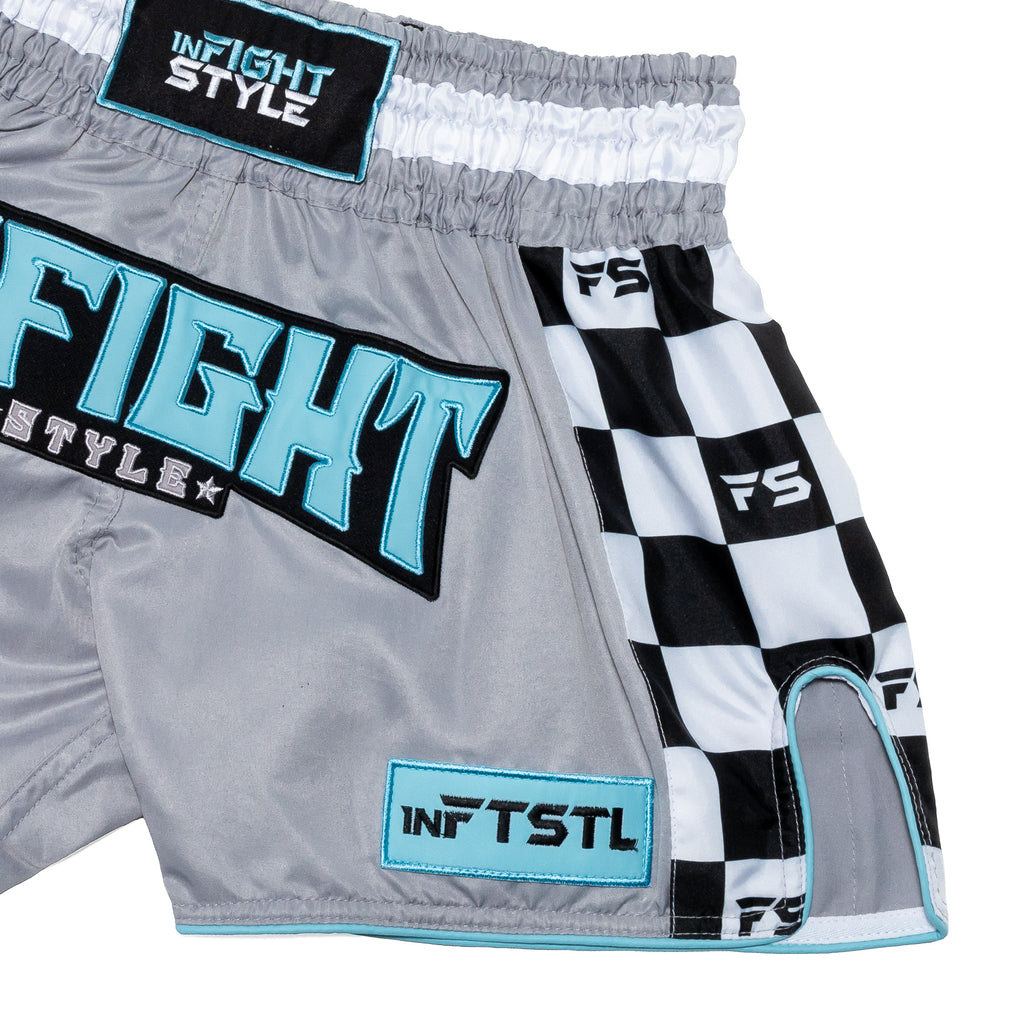 Finish Line - Grey/Pastel Blue