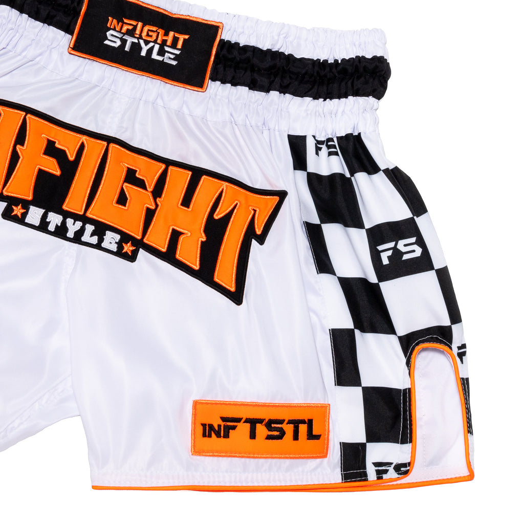 Finish Line - White/Neo Orange