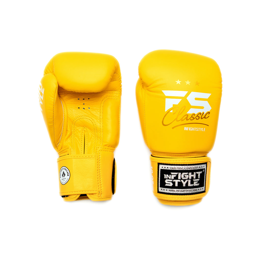 FS Classic Muay Thai Boxing Gloves - Canary Yellow