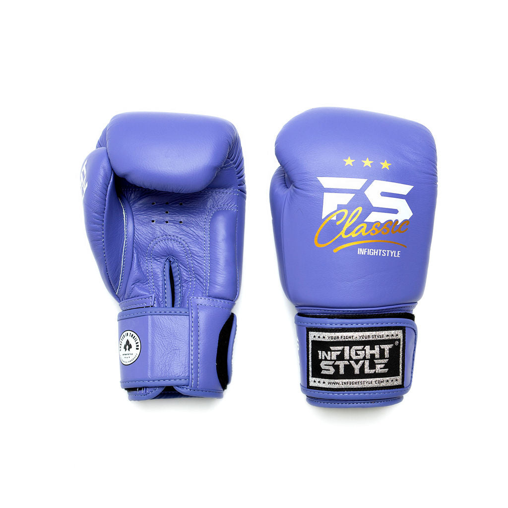 FS Classic Muay Thai Boxing Gloves - Indigo