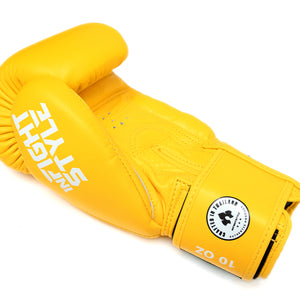 FS Classic Muay Thai Boxing Gloves - Canary Yellow