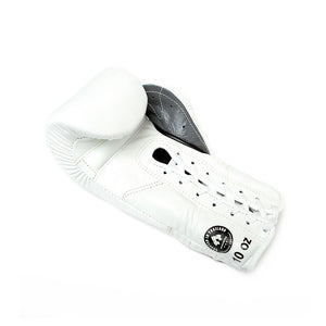 FS Mexithai Lace Up Boxing Gloves - White