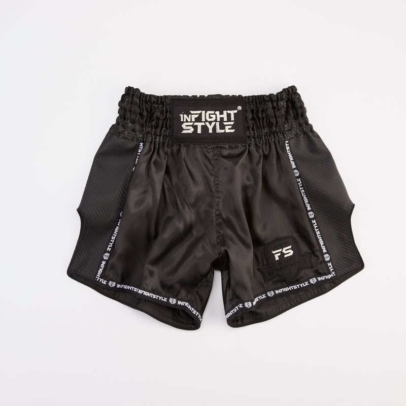 InFightStyle "Dolce" Carbon Retro Shorts - InFightStyle Muay Thai Gear, Retro Shorts
