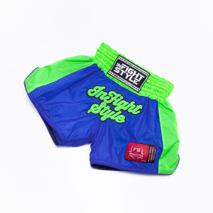 Kids Classic Nylon Retro - Blue/Neon Green