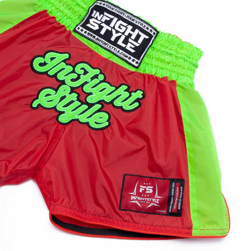 Kids Classic Nylon Retro - Red/Neon Green