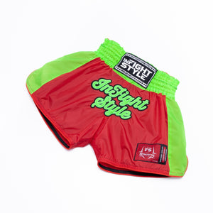 Kids Classic Nylon Retro - Red/Neon Green