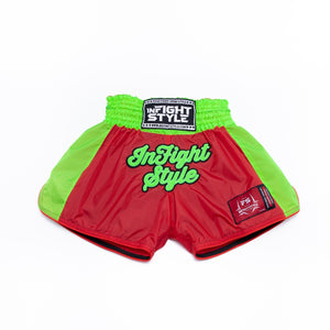 Kids Classic Nylon Retro - Red/Neon Green