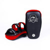 FS Curved Double Leather Kickpad - Black/Red
