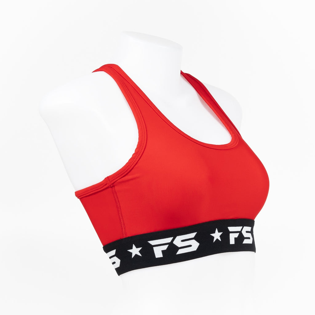 InFightStyle Performance Sports Bra - Red - InFightStyle Muay Thai Gear, Sports Bra