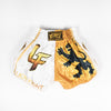 Official InFightStyle x Lionfight Fight Shorts - White - InFightStyle Muay Thai Gear, Retro Shorts