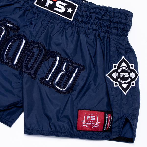 Mono Nylon Lotus Retro - Navy Blue - InFightStyle