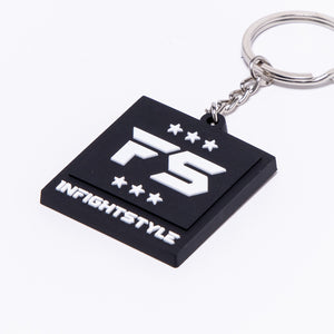 InFightStyle Rubber Keychain - Black