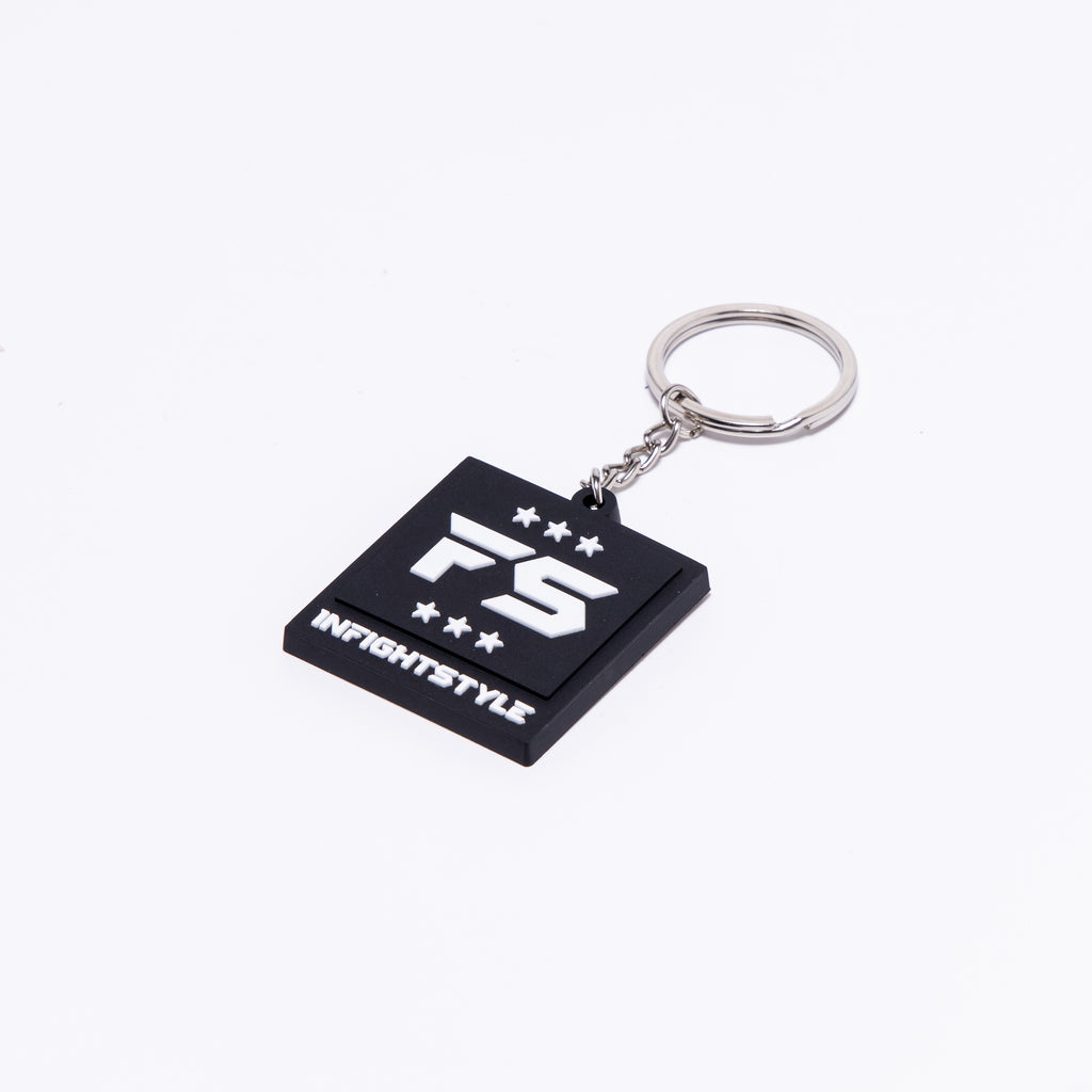 InFightStyle Rubber Keychain - Black