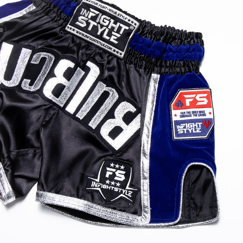 InFightStyle RT20 Retro - Blue - InFightStyle Muay Thai Gear, Retro Shorts