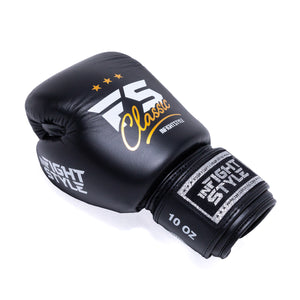 FS Classic Muay Thai Boxing Gloves - Black