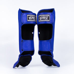 FS Pro Shinguards Leather - Blue