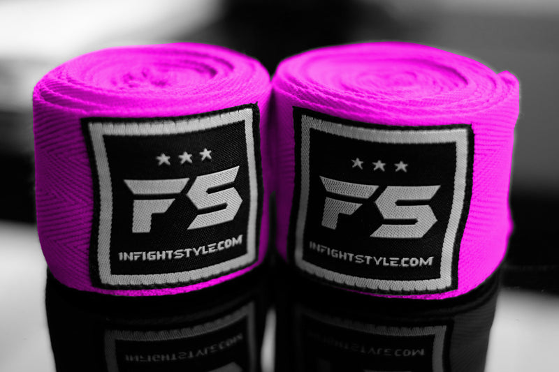 FS Pro Handwraps - Pink - InFightStyle Muay Thai Gear, hand wrap