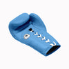 FS Leather Lace Up Boxing Gloves - Tar Heel Blue