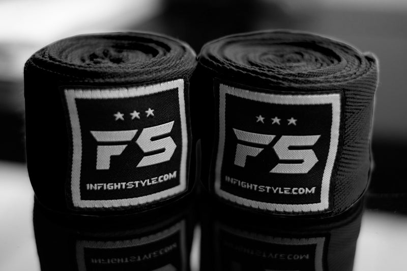 FS Pro Handwraps - Black - InFightStyle Muay Thai Gear, hand wrap