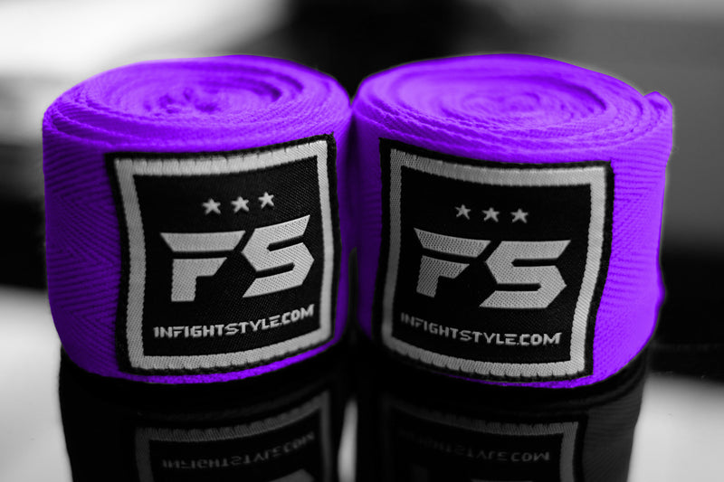 FS Pro Handwraps - Purple - InFightStyle Muay Thai Gear, hand wrap
