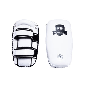 FS Curved Double Leather Kickpad - White/White