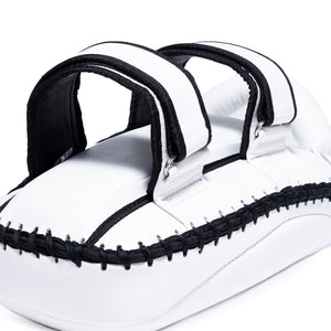 FS Curved Double Leather Kickpad - White/White