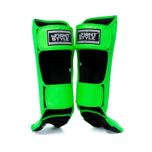 Pro Shinguards Semi - Neon Green